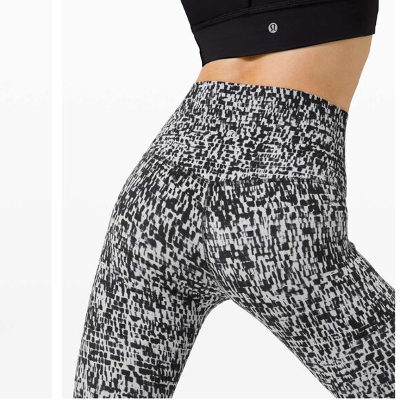 Lululemon | Size 6 | Align Pant II 25'' Urban Block Ice Gray Black - Picture 3 of 9